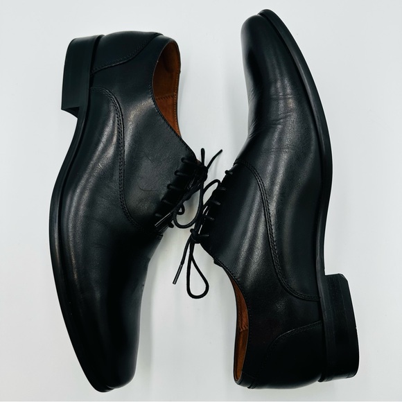 Florsheim Black Leather Lace Up Oxford Mens Size 9D Postino Plain Toe Cushioned main image 5